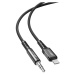 Acefast C1-06 MFI Lightning  / 3.5 jack audio kabel 1,2m Black