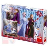 DINO Puzzle 3x55d Frozen II