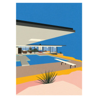 Ilustrace La Stahl House, Rosi Feist, 30x40 cm