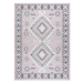Dywany Łuszczów Kusový koberec Sion Sisal Aztec 3007 pink/ecru – na ven i na doma - 140x190 cm
