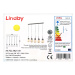 Lindby Lindby - LED Stmívatelný lustr na lanku BADO 5xLED/5W/230V