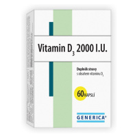 Generica Vitamin D3 2000 I.U. 60 kapslí