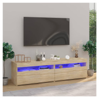 vidaXL TV skříňky s LED osvětlením 2 ks dub sonoma 75 x 35 x 40 cm