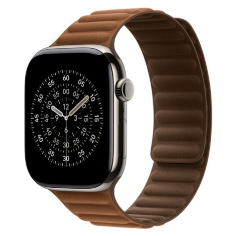 Apple Watch 49/46/45/44mm karamelový magnetický tah M/L