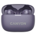 Canyon OnGo 10 ANC, TWS-10 ANC+ENC sluchátka s mikrofonem, fialová