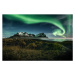Umělecká fotografie northern lights over Vestrahorn moutain , Iceland, Peerasit Chockmaneenuch, 