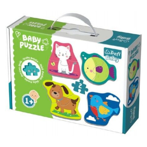Puzzle baby Zvířátka 2ks v krabici 27x19x6cm 1+ Teddies