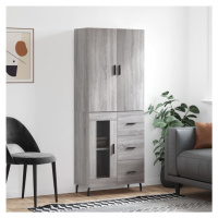 vidaXL Skříň highboard šedá sonoma 69,5 x 34 x 180 cm kompozitní dřevo