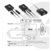 Club3D adaptér HDMI 1.4 - VGA, M/F, 4K@60Hz, aktivní, audio, 24cm, černá - CAC-1302