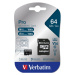 VERBATIM MicroSDXC karta 64GB Pro