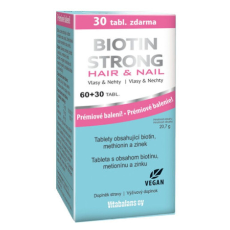 Biotin Strong Hair&Nail tbl.60+30 VITABALANS