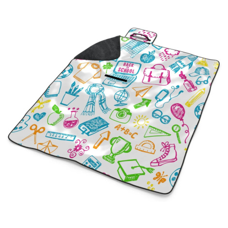 Plážová deka Barevná škola: 200x140 cm