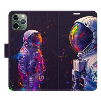 iSaprio Flip pouzdro Neon Astronaut 02 pro iPhone 11 Pro