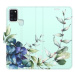 iSaprio flip pouzdro Blue Flowers pro Samsung Galaxy A21s