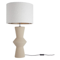 FREJA Stolní lampa 85 cm - béžová/bílá