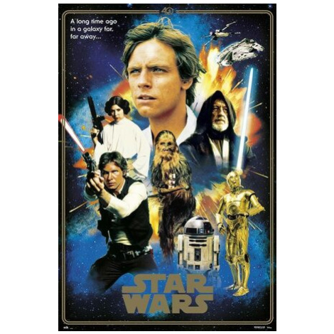 Plakát 61x91,5cm – Star Wars - 40th Anniversary Heroes Europosters