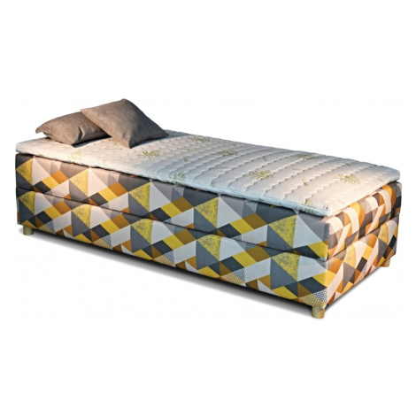 New Design Čalouněná postel NOVO | s topperem Extra Rozměr: 80 x 200 cm