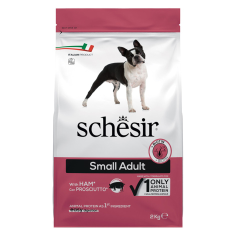 Schesir Dog Small Adult se šunkou - výhodné balení: 2 x 2 kg