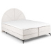Béžová boxspring postel s úložným prostorem 160x200 cm Sunset – Cosmopolitan Design