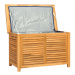 vidaXL Zahradní úložný box s vložkou 90 x 50 x 58 cm masivní teak