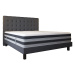 Boxspringová postel moderního designu vhodná pro vyšší matrace Columbus, barva Tetra Graphite, 1