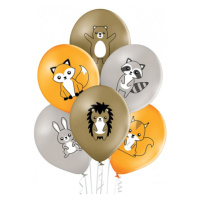 Belbal Sada latexových balónů - Lesní zvířátka 6 ks