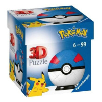 Ravensburger 3D PuzzleBall Pokémon Superball 54 ks