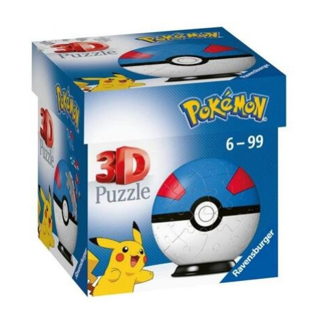 Ravensburger 3D PuzzleBall Pokémon Superball 54 ks