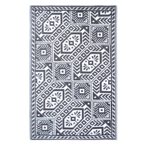 Venkovní koberec 182 x 122 cm Dekorhome Černá / bílá vidaXL