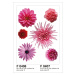 F 0406 AG Design Samolepicí dekorace - samolepka na zeď - Violet flower big, velikost 65 cm x 85
