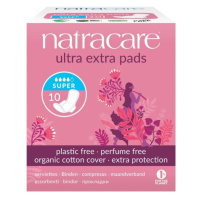 Natracare Menstruační vložky Ultra Extra Super s křidélky 10 ks