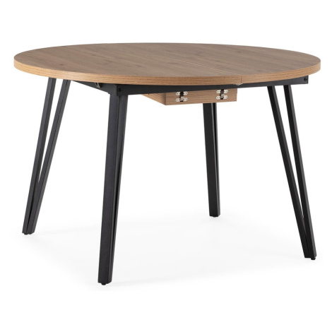 Kulatý rozkládací jídelní stůl v přírodní barvě ø 120 cm Cleo – Marckeric