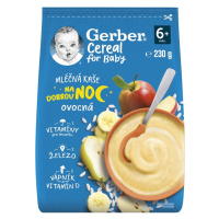 GERBER Cereal mléčná kaše ovocná na dobrou noc 6m+ 230 g