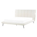 BELIANI postel BETIN 160 × 200 cm, umělá kůže, bílá