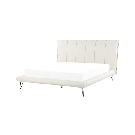 BELIANI postel BETIN 160 × 200 cm, umělá kůže, bílá