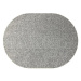 Kusový koberec Eton šedý ovál 133 × 190 cm