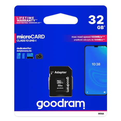 Karta paměťová GOODRAM microSD 32GB s adaptérem