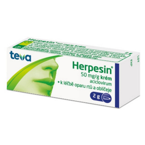 HERPESIN Krém 5 % 2 g