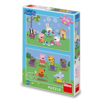 Puzzle Peppa Pig a kamarádi 2x48 dílků DINO