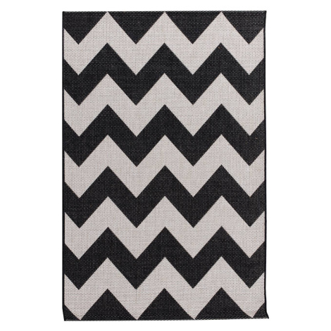 Dekoria Koberec Modern Chevron black/wool 160x230cm, 160 x 230 cm