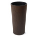 LAMELA Květináč LILIA ECO COFFE JUMPER - proužek, průměr 25.5cm, výška 46.6cm, espresso