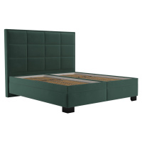 Postel Sabrina Matrace: Bez matrace, látka: Tiffany 10 Dark Green