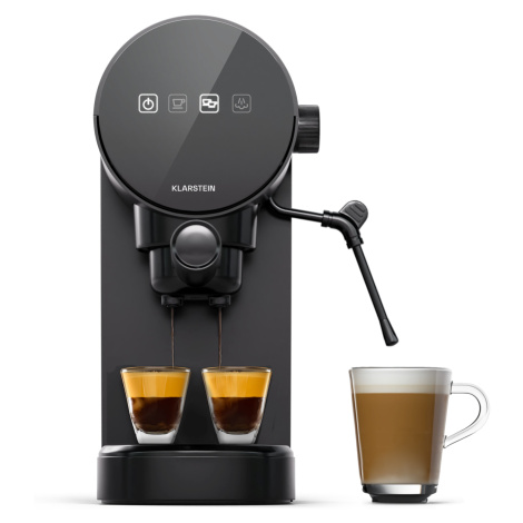 Klarstein Furore, espresso kávovar, 20 bar, digitální displej, 2 šálky, nerezová ocel