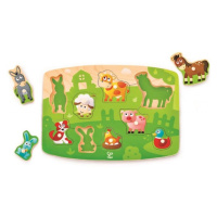 Hape puzzle na desce Farmáři