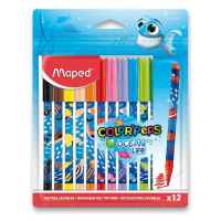 Dětské fixy Maped Color'Peps Ocean Life Decorated 12 barev Maped