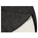 NORTHRUGS - Hanse Home koberce Kusový koberec Twin-Wendeteppiche 103096 schwarz creme kruh – na 