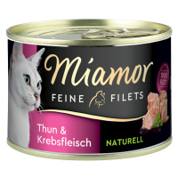 Miamor Feine Filets Naturelle 6 x 156 g - Tuňák & krabí maso