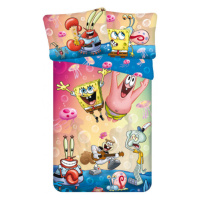 Dětské povlečení z mikrovlákna SPONGEBOB PARTY barevné Rozměr povlečení: 70 x 90 cm | 140 x 200 