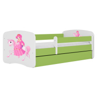 Kocot kids Dětská postel Babydreams princezna na koni zelená, varianta