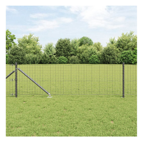 vidaXL Plotový sloupek. 52 pcs Šedá 3,2 x 3,2 x 120 cm